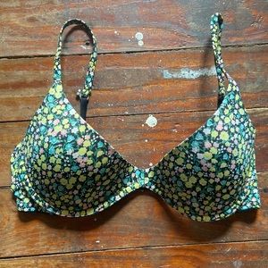 Victoria’s Secret Pink Floral Scoopneck Bra Size 36B